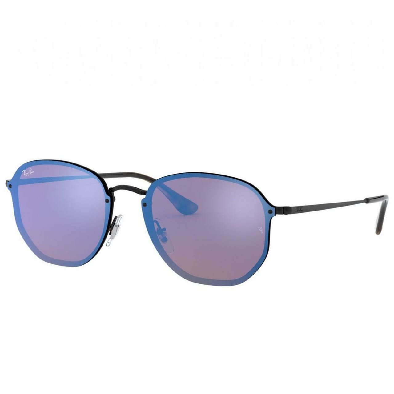Kan Advarsel resident Dropship Ray-Ban RB3579-153/7V Blaze Hexagonal Black Round Violet Blue  Mirror Sunglasses + Extra 20% Off @ – Kleerance
