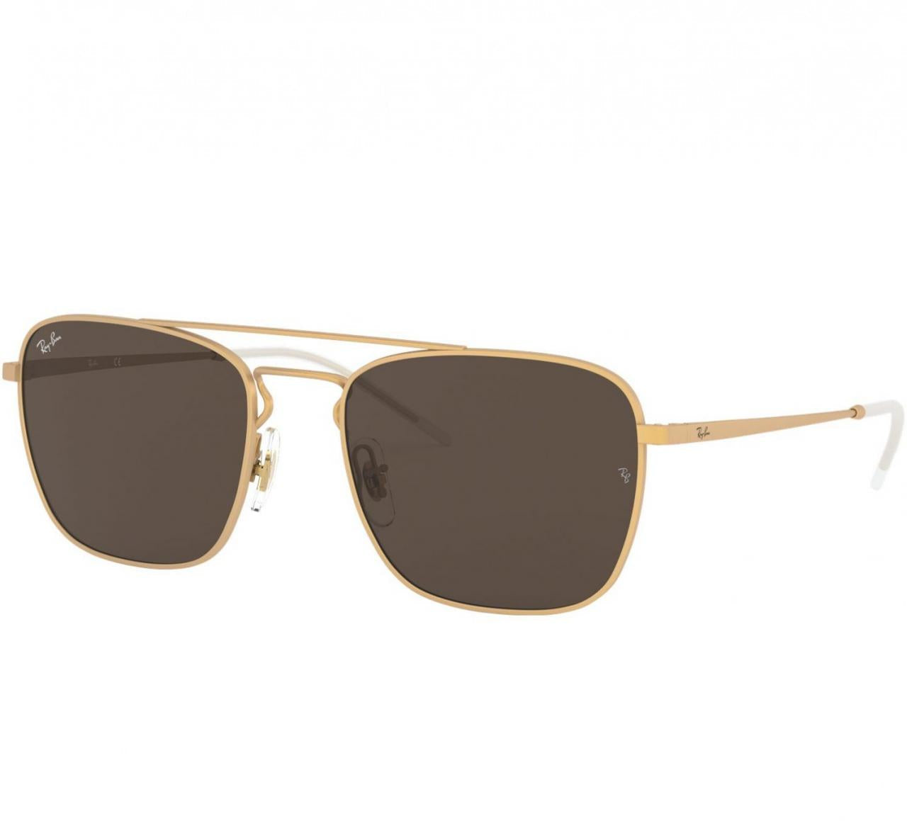 Ray-Ban RB3588-901373 Matte Gold Unisex Classic B-15 55mm Dark Brown Lens Sunglasses