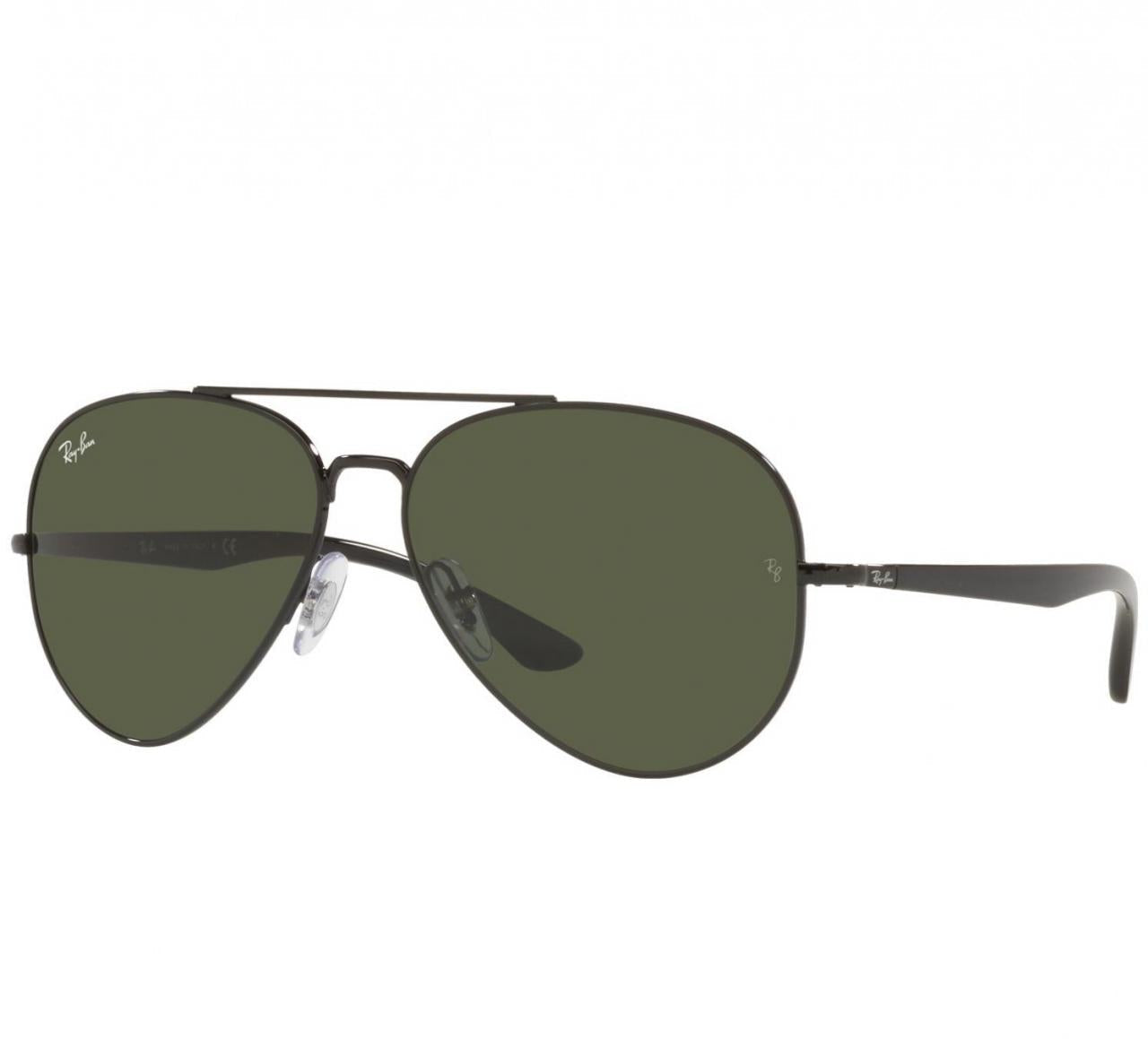 Ray-Ban RB3675-002/31 Black Frame 58mm Green Classic G-15 Lens Aviator Unisex Sunglasses