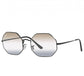 Ray-Ban RB1972-002/GB Octagon 1972 Black Frame Bi-Gradient Clear Brown / Grey Lens Unisex Sunglasses