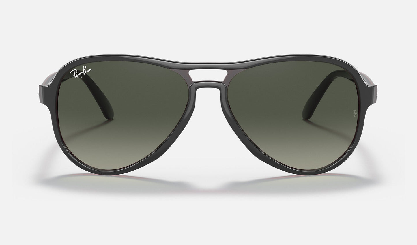 Ray-Ban RB4355-6605/71 Vagabond Polished Transparent Grey Frame 58mm Grey Gradient Lens Sunglasses