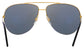 Cartier CT0065S-009 Gold Aviator Gold Mirror Lens Women's Metal Sunglasses