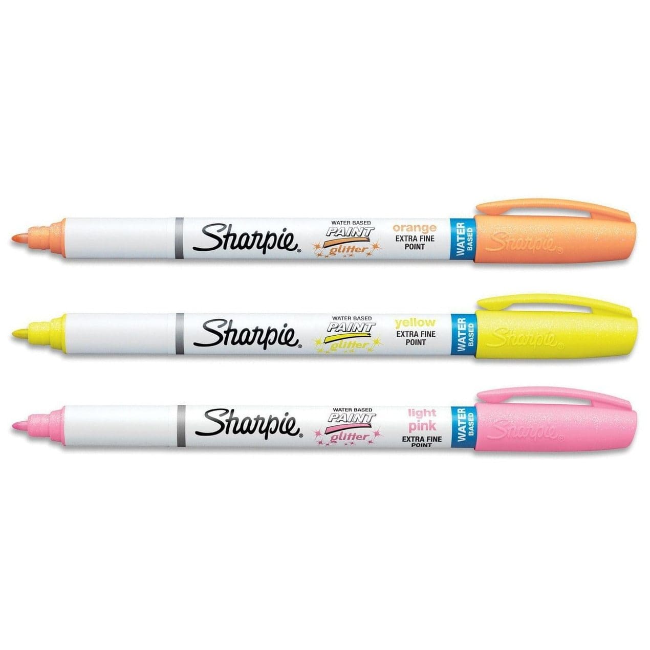 9 Pack Sharpie Sanford Water Based Glitter Paint Craft Extra Fine Point Markers