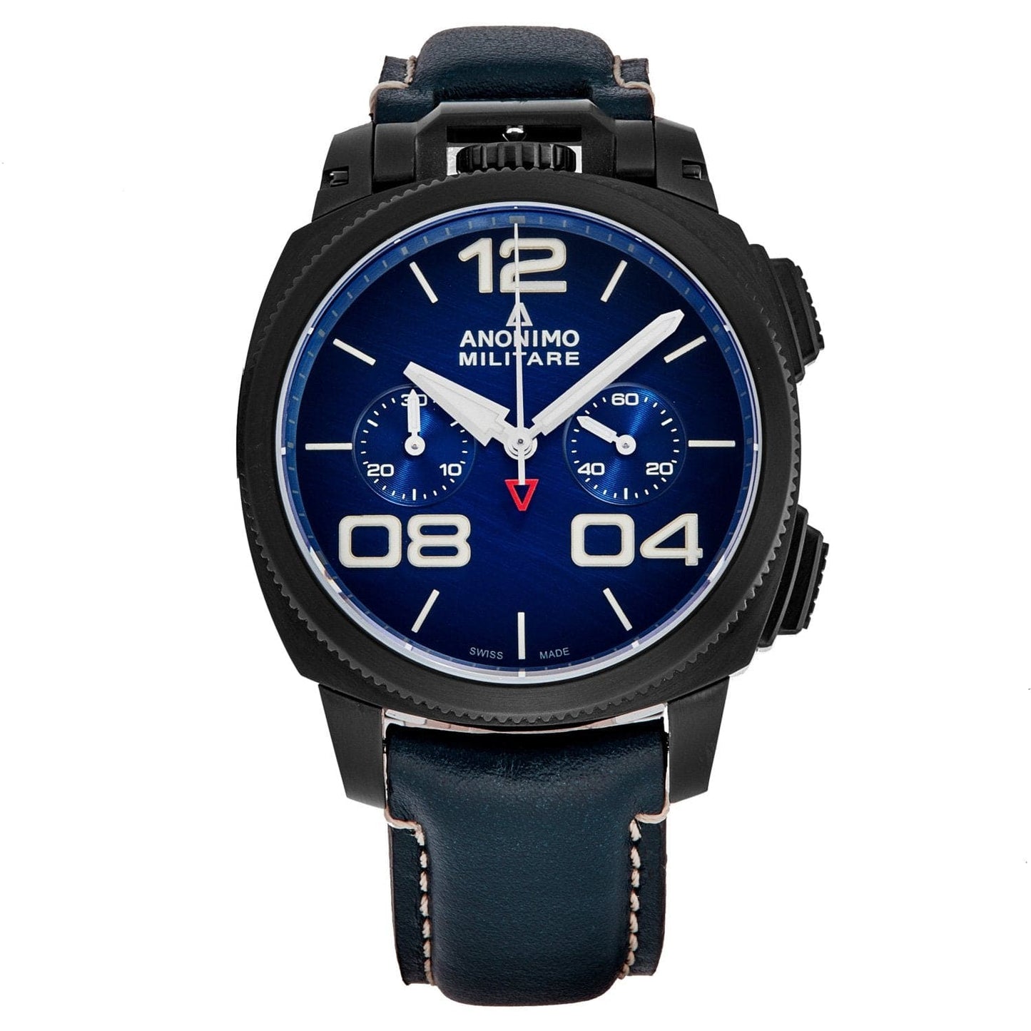 Anonimo Men’s AM-1120.02.003.A03 ’Militare’ Blue Scratched 