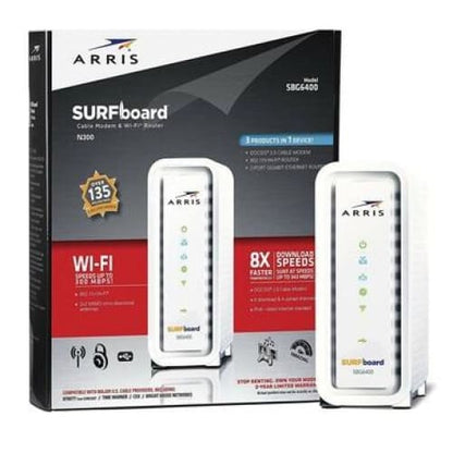 Arris SBG6400 DOCSIS SURFboard 3.0 Cable Modem Wireless 
