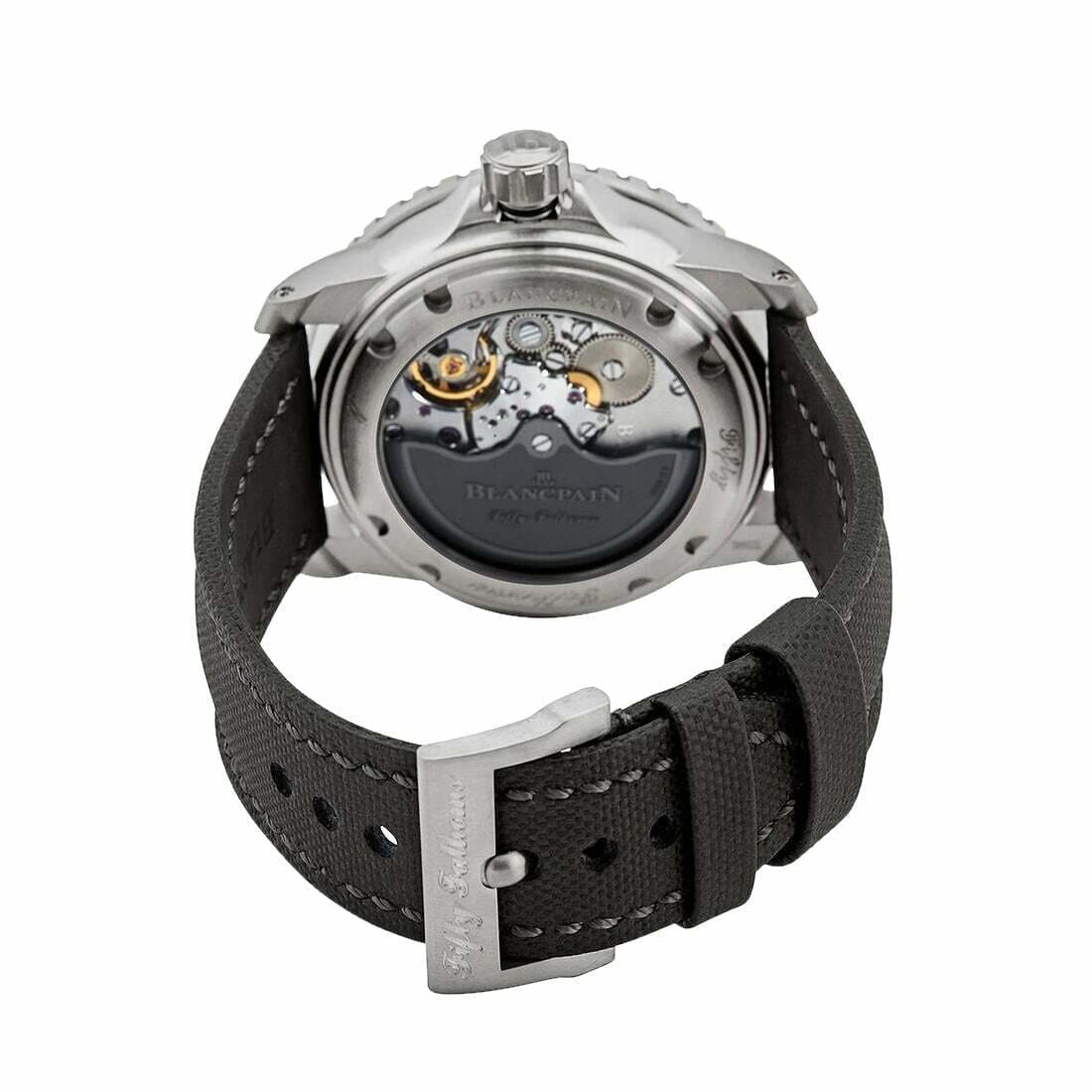 Blancpain 5050-12B30-B52A Fifty Fathoms Grande Date Black Fabric Automatic Watch 7613297591286