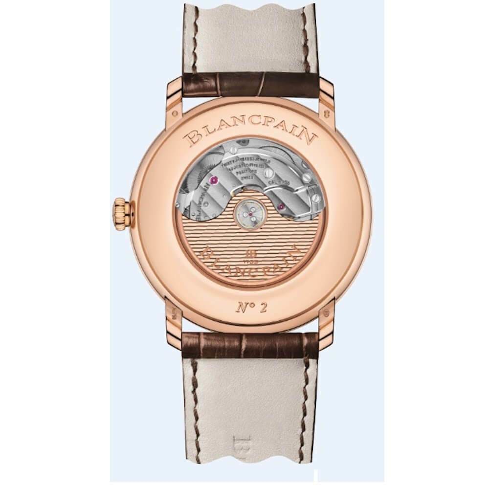 Blancpain Villeret Grand Date Rose Gold With Brown Leather Automatic Men's Watch 6669-3642-55B