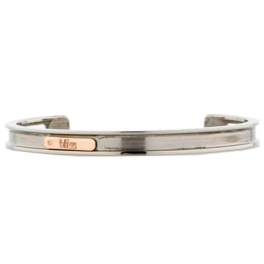 BLISS by Damiani "Gold Tytanium" with 18K Rose Gold Cuff Bracelet 840771102486 20025210 20025211