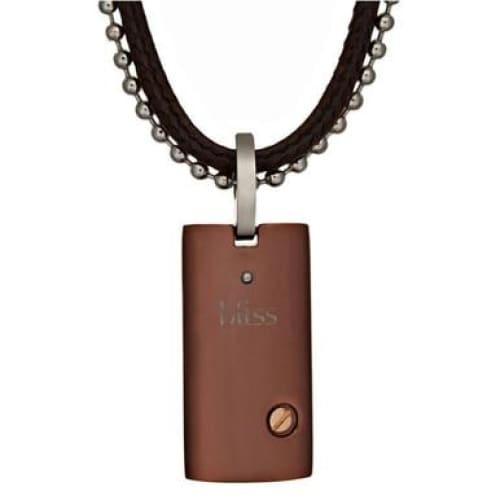BLISS by Damiani Uomo Brown Stainless Steel & 18K Rose Gold 