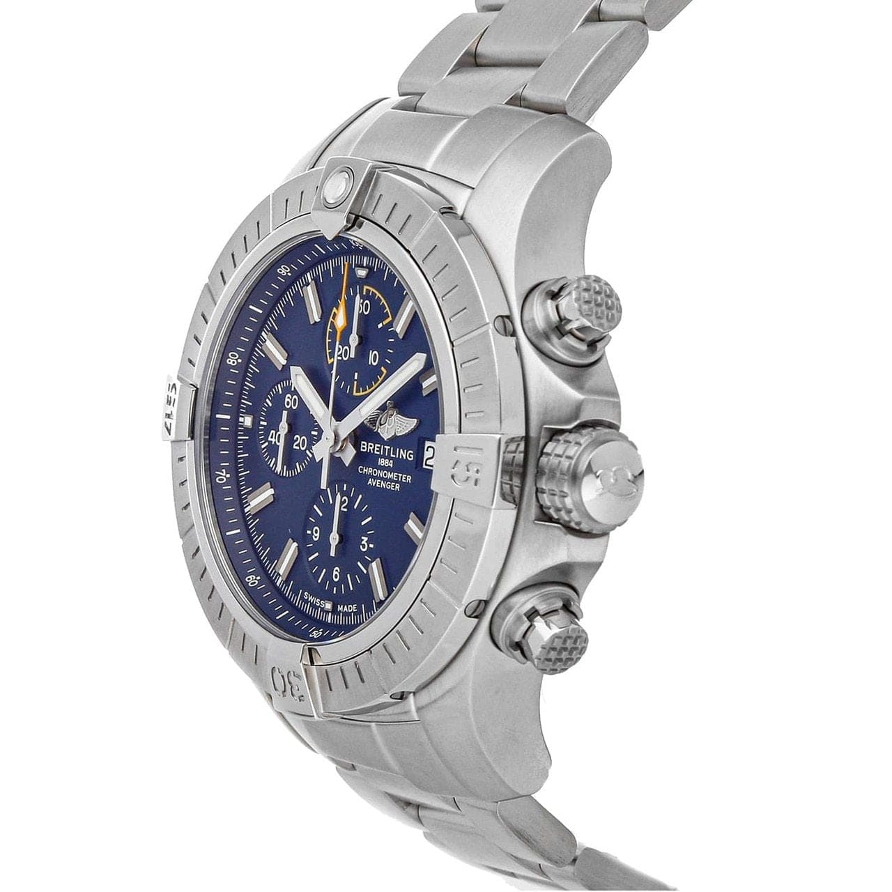 Breitling A13317101C1A1 Avenger Chronograph Stainless Steel Blue Dial Men's Chronograph Watch 842047179543