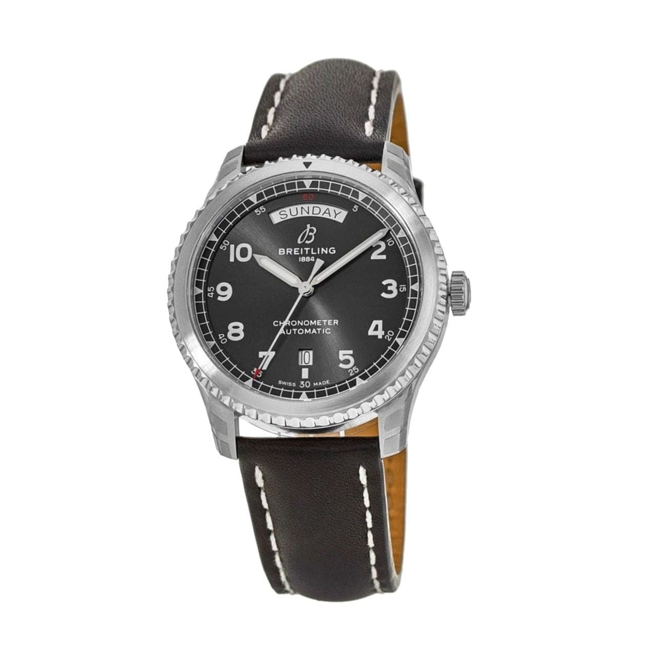 Breitling A45330101B1X1 Navitimer 8 Black Dial Men's Leather Chronometer Watch 689177494678