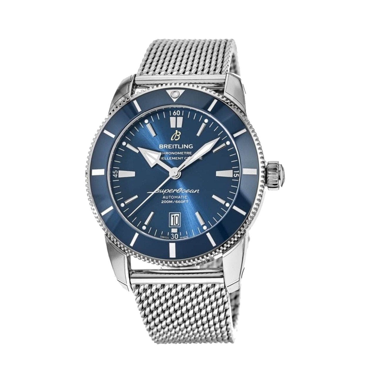 Breitling AB2020161C1A1 Superocean Heritage II Stainless Steel Blue Dial Automatic Watch 842047143711