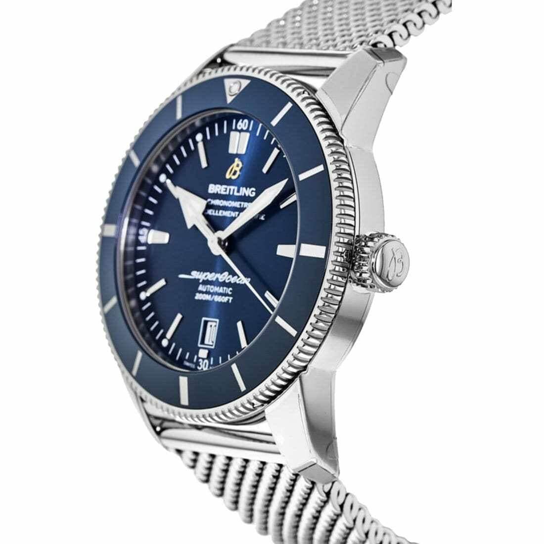 Breitling AB2020161C1A1 Superocean Heritage II Stainless Steel Blue Dial Automatic Watch 842047143711