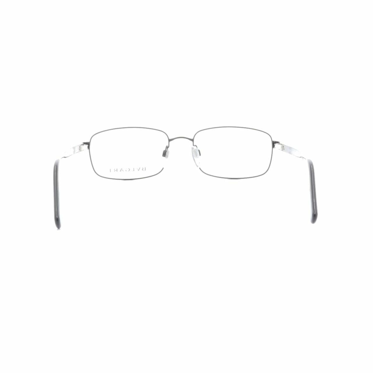 Bvlgari BV178-128 Shiny Black Rectangular Unisex Metal Eyeglasses