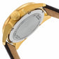 Bulova 64B127 Accu Swiss Tellaro Gold Tone Brown Dial Automatic Men's Leather Watch 042429514591