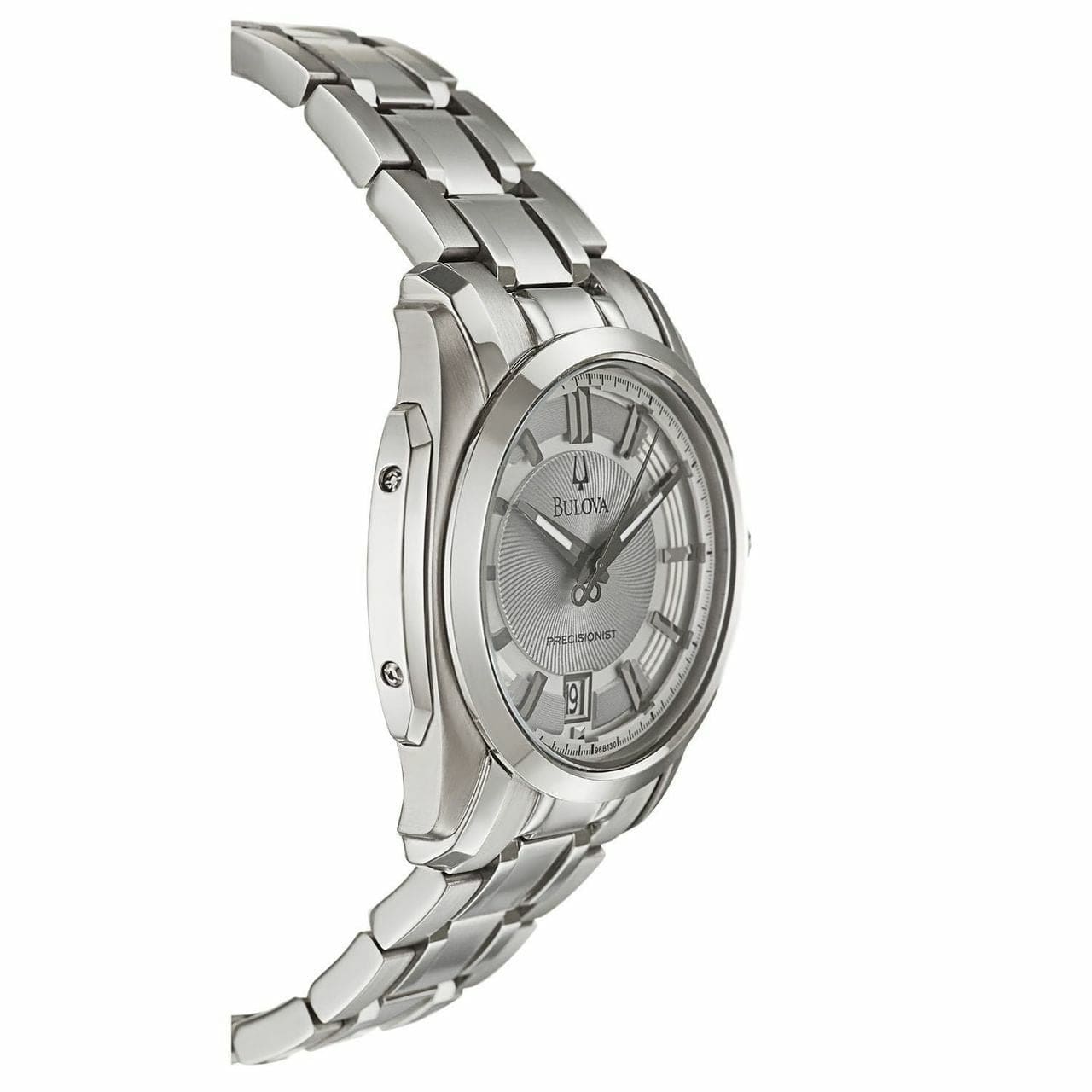Bulova 96B130 Precisionist Longwood Silver Tone Grey Dial Men's Watch 042429465008