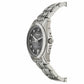 Bulova 96D110 Precisionist Diamond Accent Black Dial Men's Silver Watch 042429464698