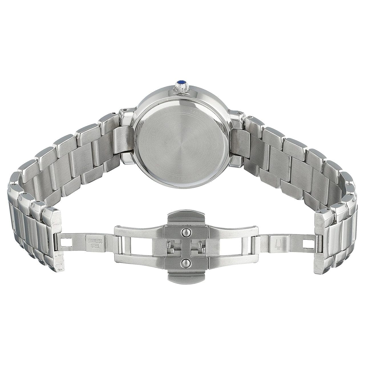 Bulova 96R169 Precisionist Women's Silver Dial Analog Display Quartz Stainless Steel Band Watch 042429500013
