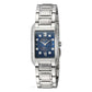 Bulova 96R211 Diamond Accented Blue Dial Women's Rectangular Quartz Watch 042429543614
