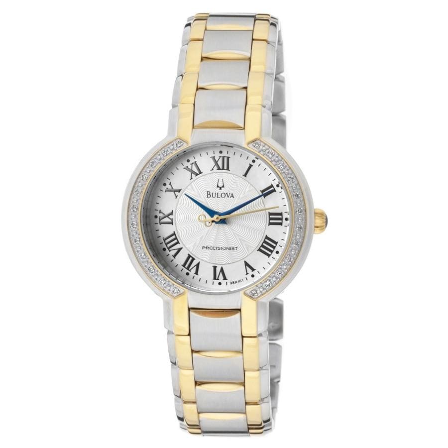 Bulova 98R161 Ladies Fairlawn Precisionist Diamond Accent Two Tone Bracelet Watch 042429496439