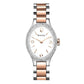 Bulova 98R190 Diamond Gallery Two Tone Rosegold White Dial Women's Quartz Watch 042429505223