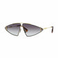 Burberry BE3111-10178G Grey Gradient Lens Women's Gold Metal Sunglasses 8056597058124