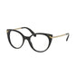 Bvlgari BV4150-501 Black Cat-Eye Women's Acetate Eyeglasses 8053672811537