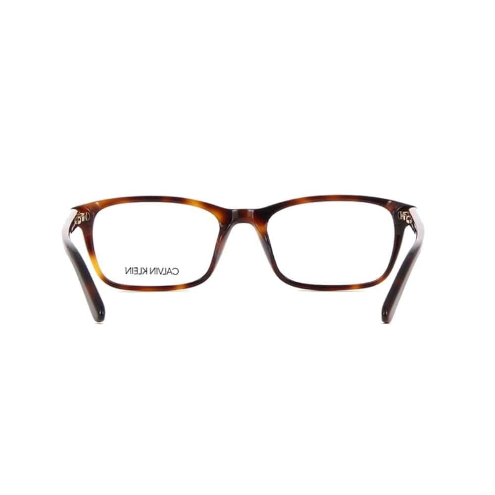 Calvin Klein CK-18516-240 Soft Tortoise Rectangular Women's Acetate Eyeglasses 883901100600