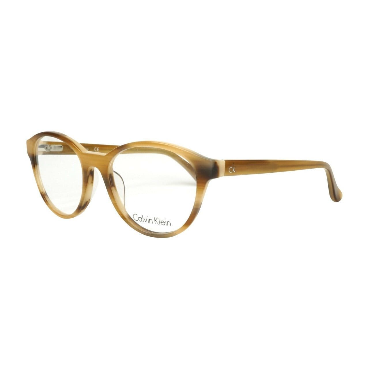 Calvin Klein CK-5881-275 Horn Round Women's Plastic Eyeglasses 750779081631