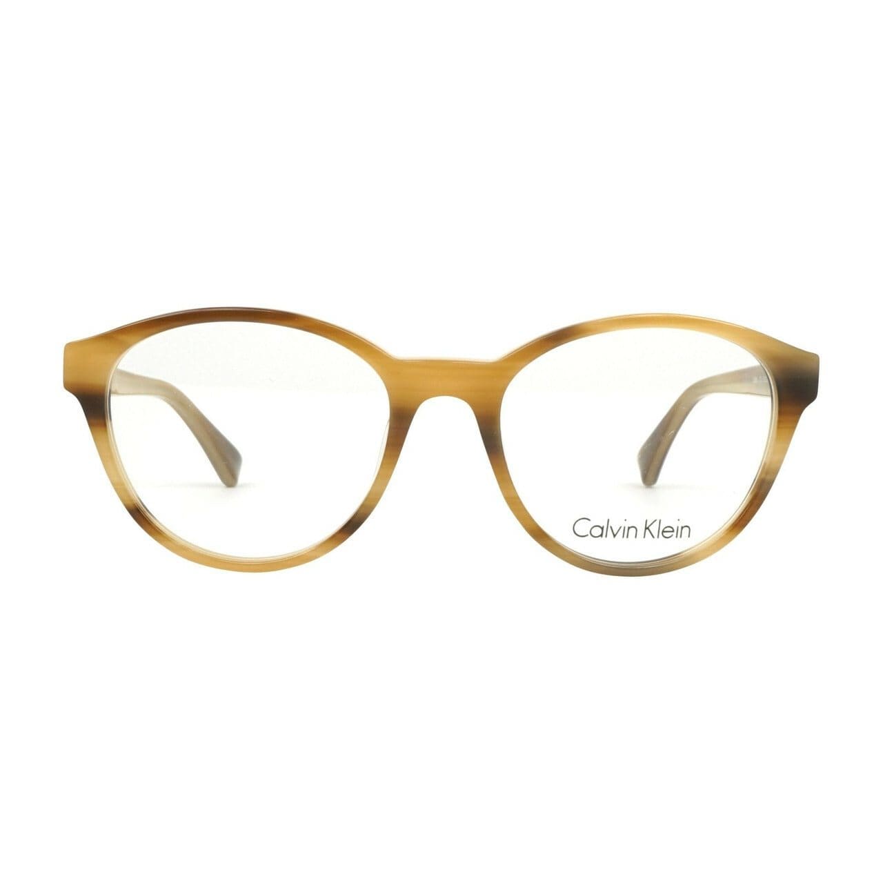 Calvin Klein CK-5881-275 Horn Round Women's Plastic Eyeglasses 750779081631
