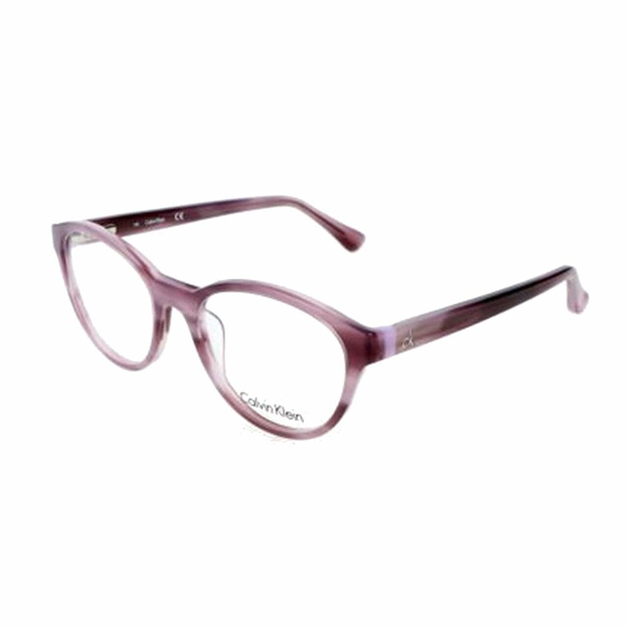 Calvin Klein CK-5881-500 Marble Violet Oval Women's Acetate Eyeglasses 750779081624