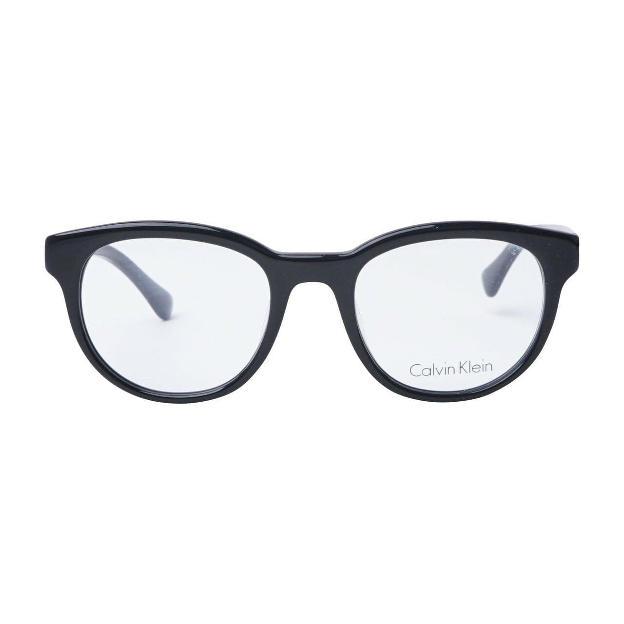 Calvin Klein CK-5887-001 Black Round Unisex Plastic Eyeglasses 750779084878