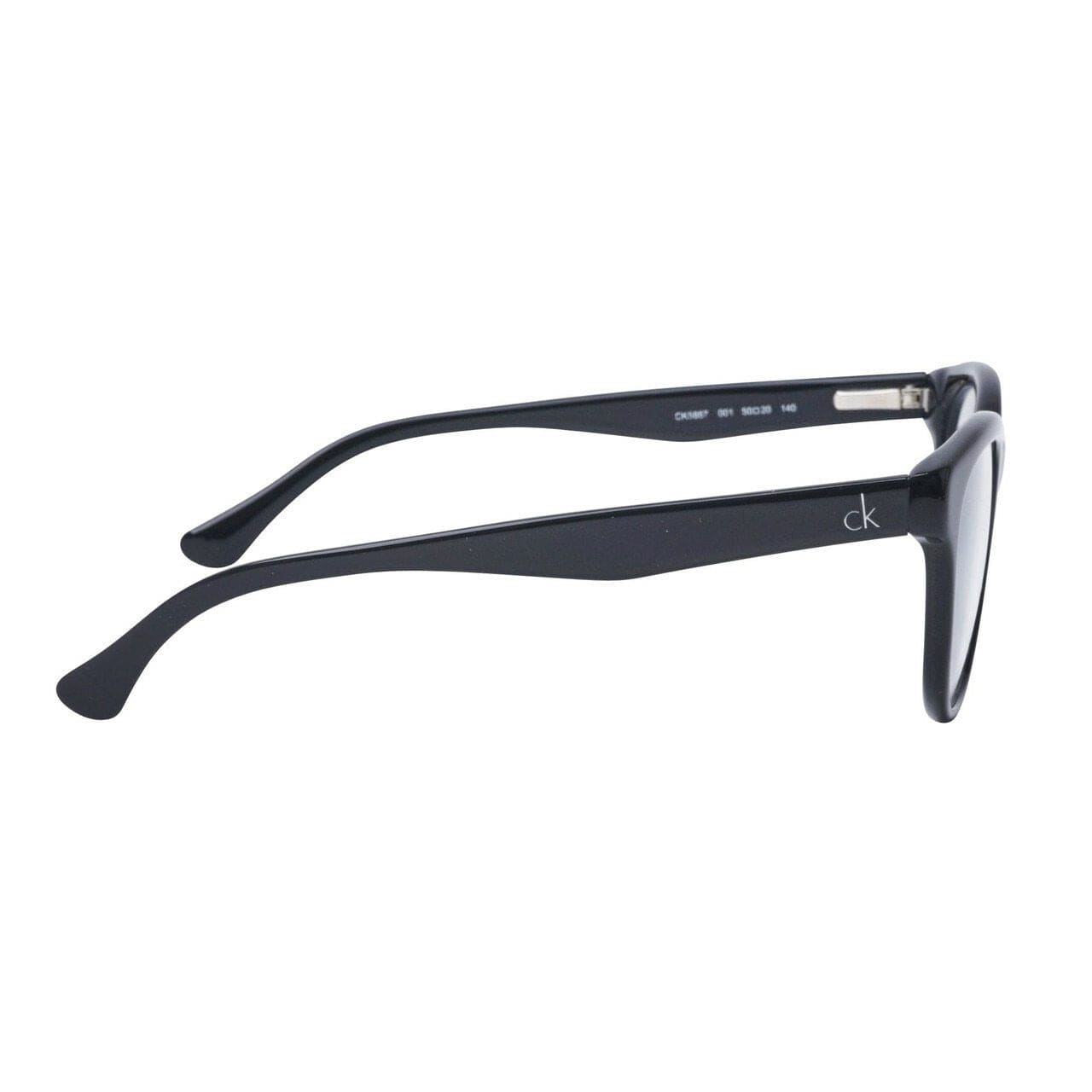 Calvin Klein CK-5887-001 Black Round Unisex Plastic Eyeglasses 750779084878