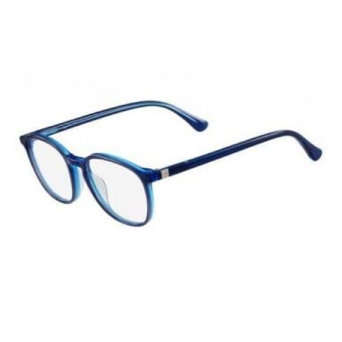 Calvin Klein CK-5916-412 Blue Oval Unisex Plastic Eyeglasses