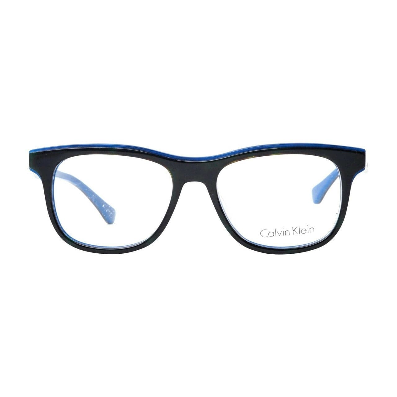 Calvin Klein CK-5933-229 Tortoise Blue Square Unisex Plastic Eyeglasses 750779100554