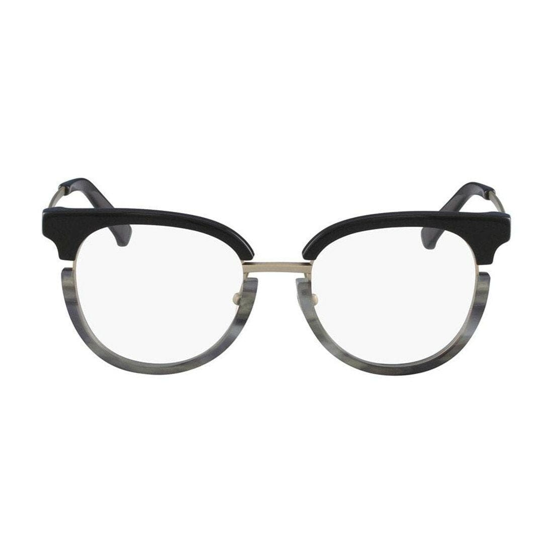 Calvin Klein CK-8061-076 Black Grey Horn Women's Cat Eye Eyeglasses Frames 750779100554