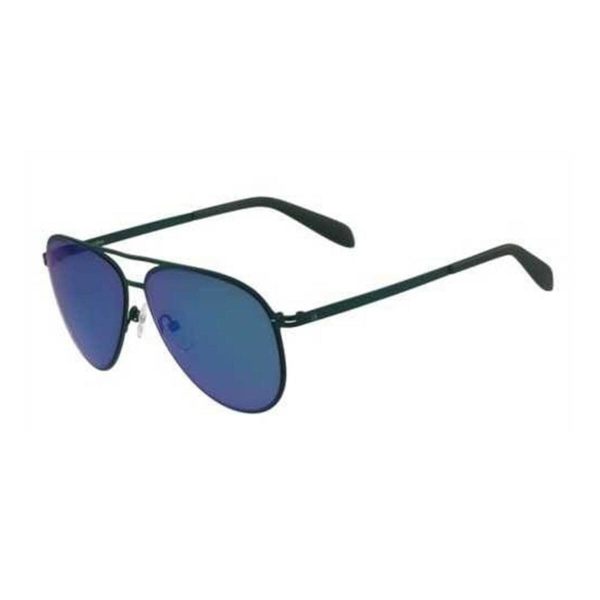 Calvin Klein CK2138S-317 Dark Green Aviator Sunglasses Frames with Blue Lenses 750779092491