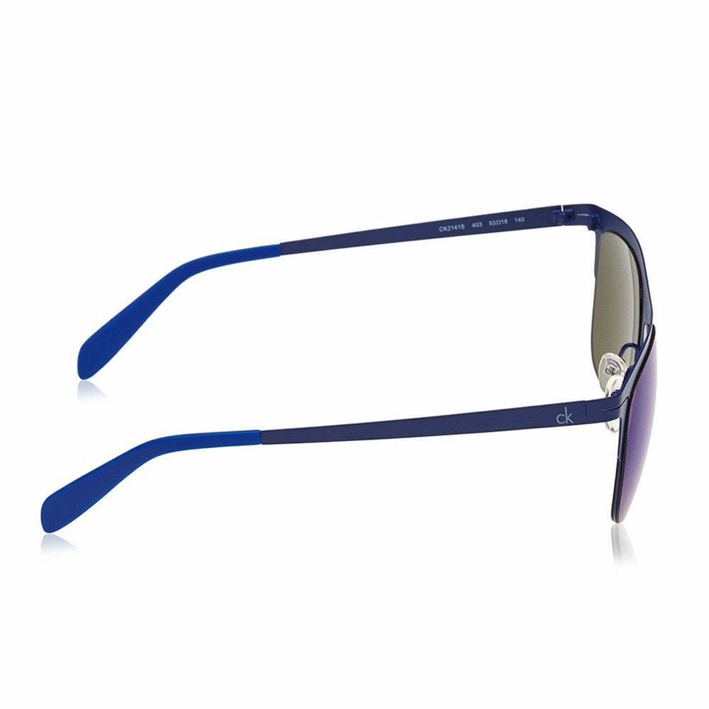 Calvin Klein CK2141S-403 Clubmaster Sea Blue Mirrored Lenses Sunglasses Frames 750779086278