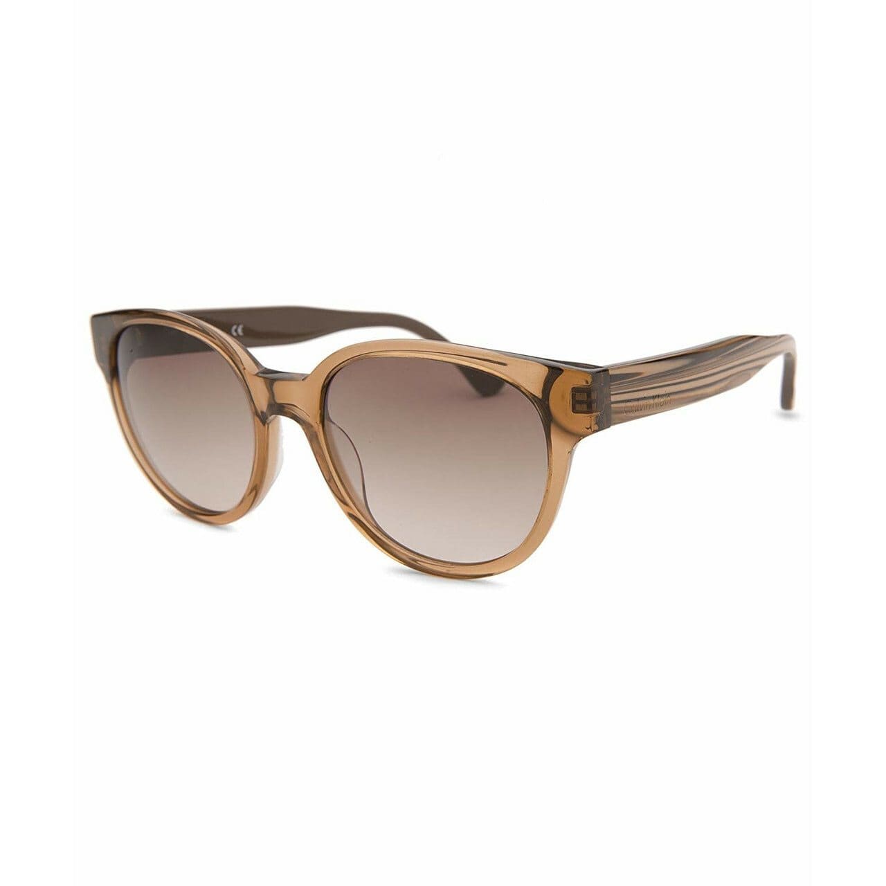 Calvin Klein CK4289S-201 CK Suns Striped Brown Round Sunglasses Frames 750779092576