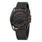 Calvin Klein K5Y31ZB1 Earth Black Textile Nylon Red Markers Dial Men's Quartz Watch 7612635094892