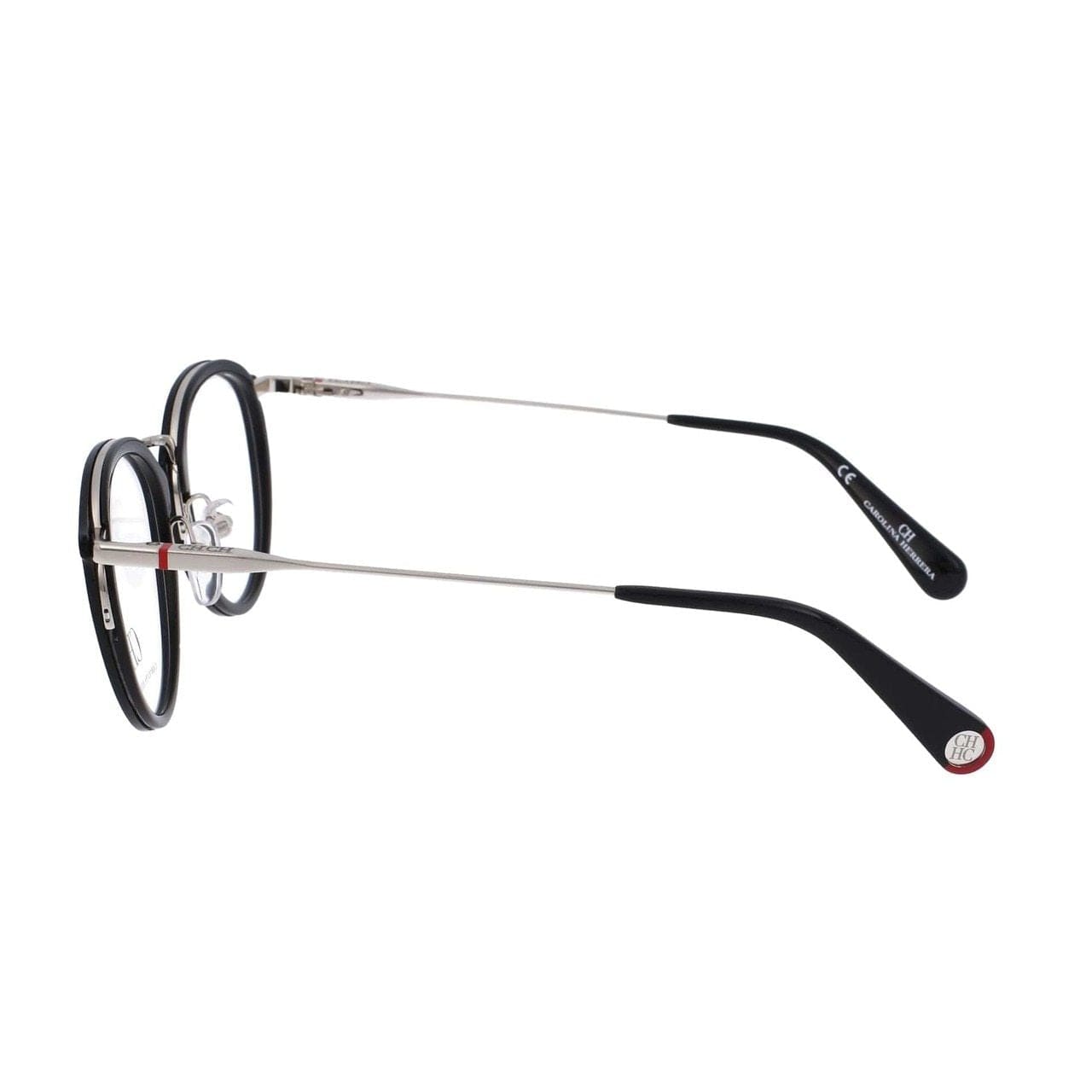 Carolina Herrera VHE115-0700 Black Round Women's Metal Eyeglasses