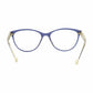 Carolina Herrera VHE678-0WTC Blue Cat Eye Women's Plastic Eyeglasses 883663886804