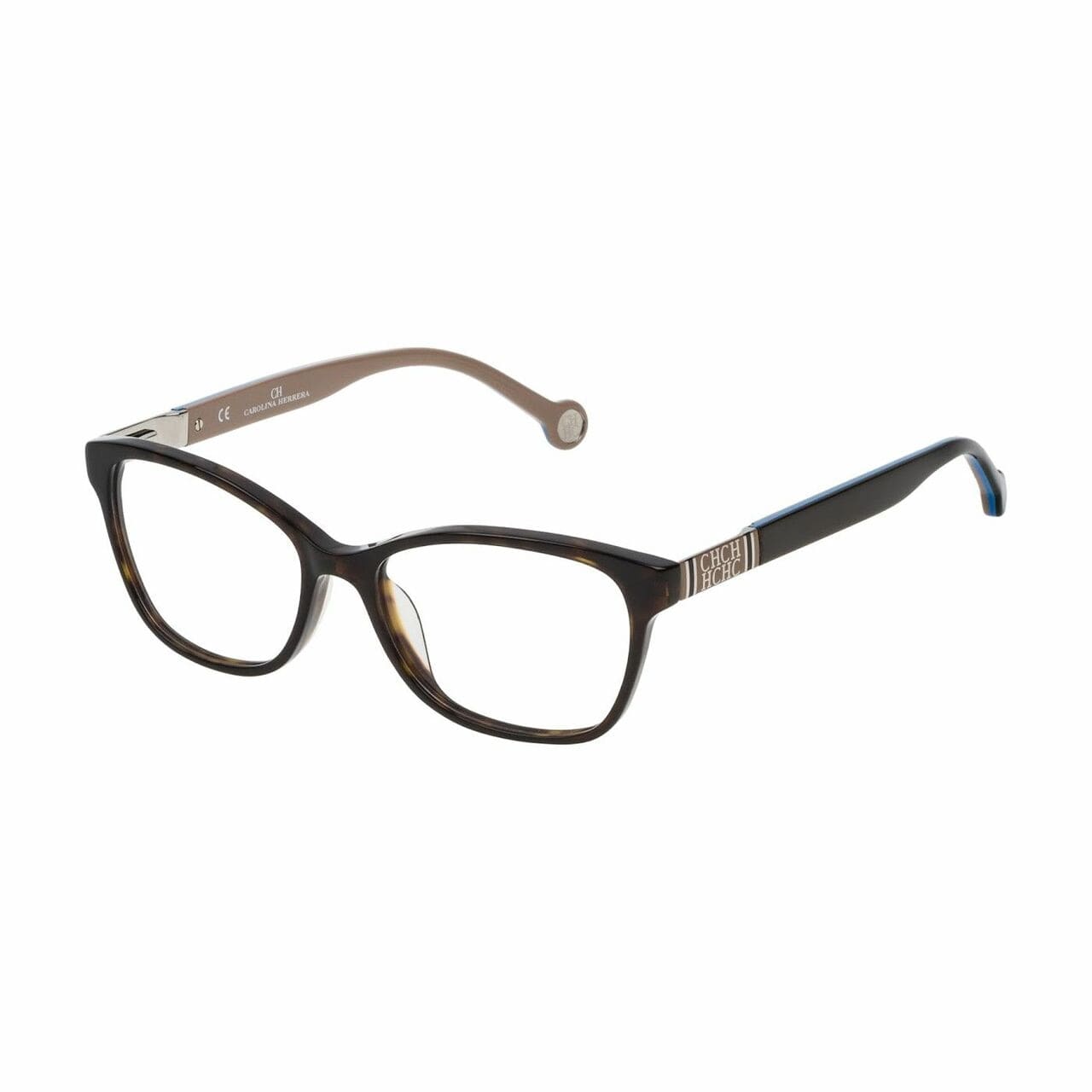 Carolina Herrera VHE709-0722 Black Square Women's Plastic Eyeglasses 883663927828