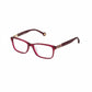 Carolina Herrera VHE711-0L00 Shiny Black Cherry Red Rectangular Women's Eyeglasses 883663927934