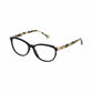 Carolina Herrera VHE739-700Y Shiny Black Havana Square Unisex Acetate Eyeglasses 190605000748