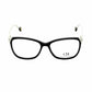Carolina Herrera VHE773-700Y Shiny Black White Square Women's Acetate Eyeglasses 190605068236