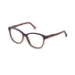 Carolina Herrera VHE800-07UK Shiny Brown Square Unisex Acetate Eyeglasses 190605127698