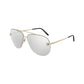Cartier CT0065S-007 Gold Aviator Silver Mirror Lens Women's Metal Sunglasses