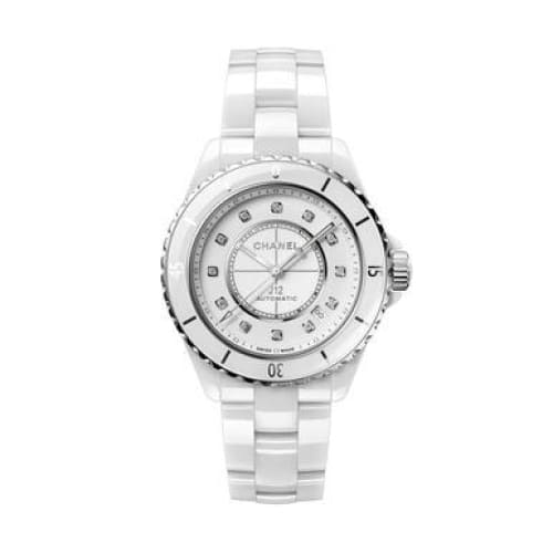 Chanel H5705 J12 Diamond White Dial Ladies Watch - Watch