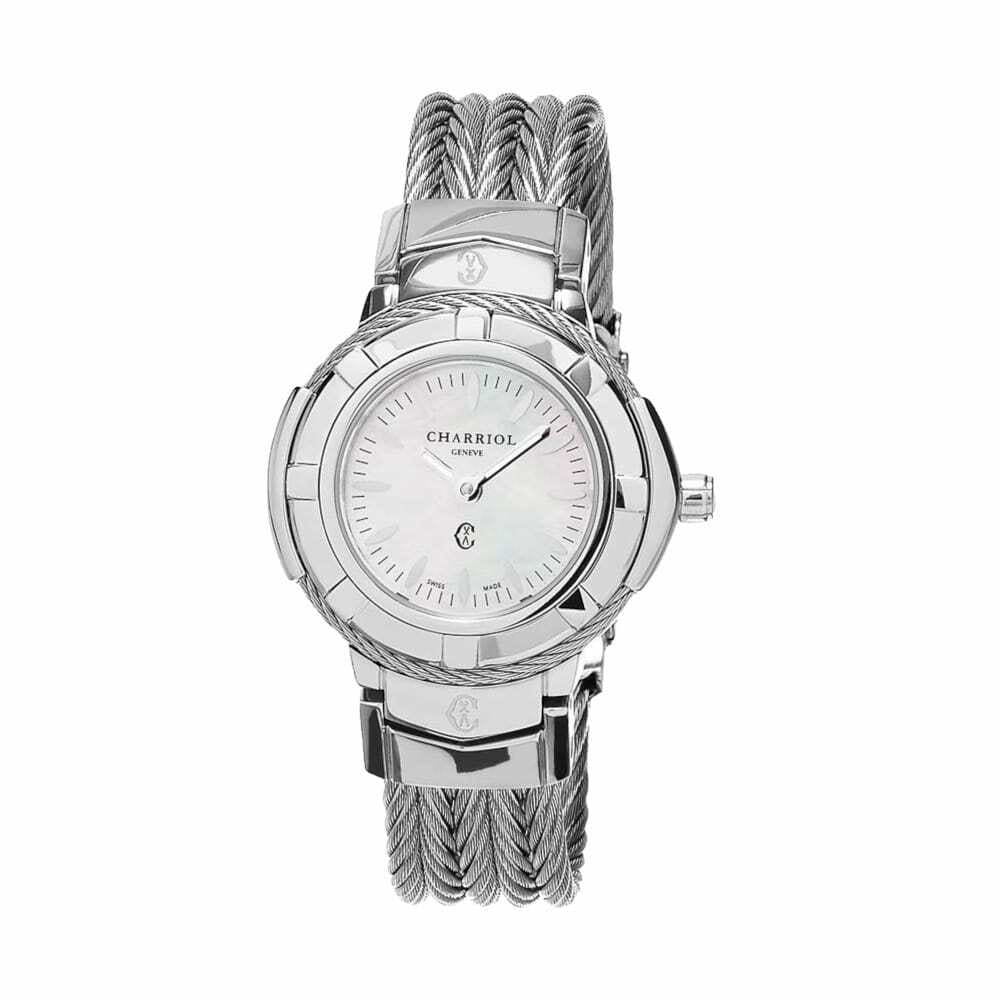 Charriol CE426S.640.005 Celtic Stainless Steel Mother of Pearl Dial Women's Watch 7630029605509